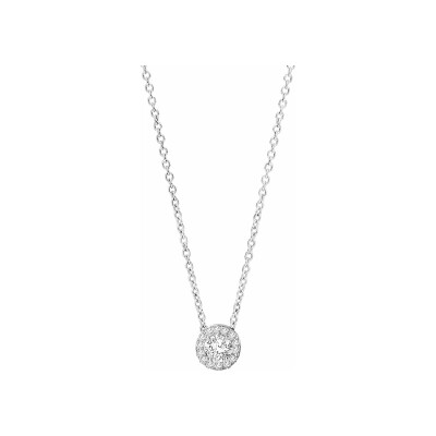 Collier Margot en or blanc 18 carats et diamants 0.25ct + 0.07ct