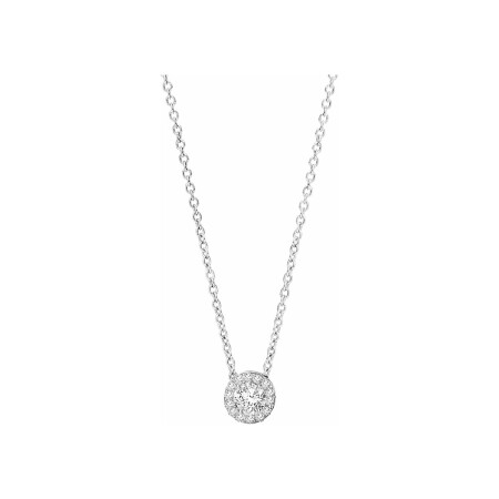 Collier Margot en or blanc 18 carats et diamants 0.25ct + 0.07ct