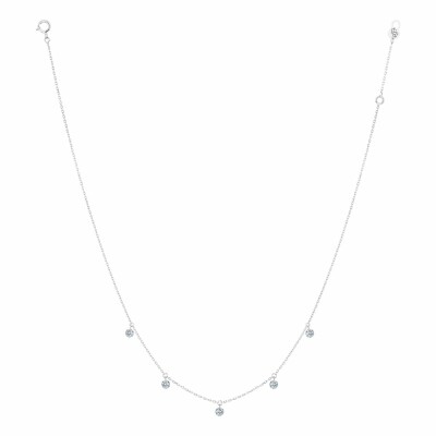 LA BRUNE & LA BLONDE 360° necklace, white gold and 1ct diamonds