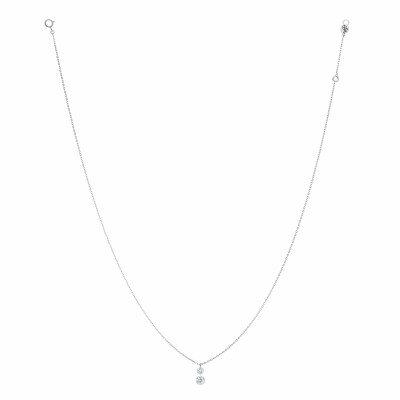 La Brune & La Blonde 360° Duo necklace, white gold and 0.35ct diamonds