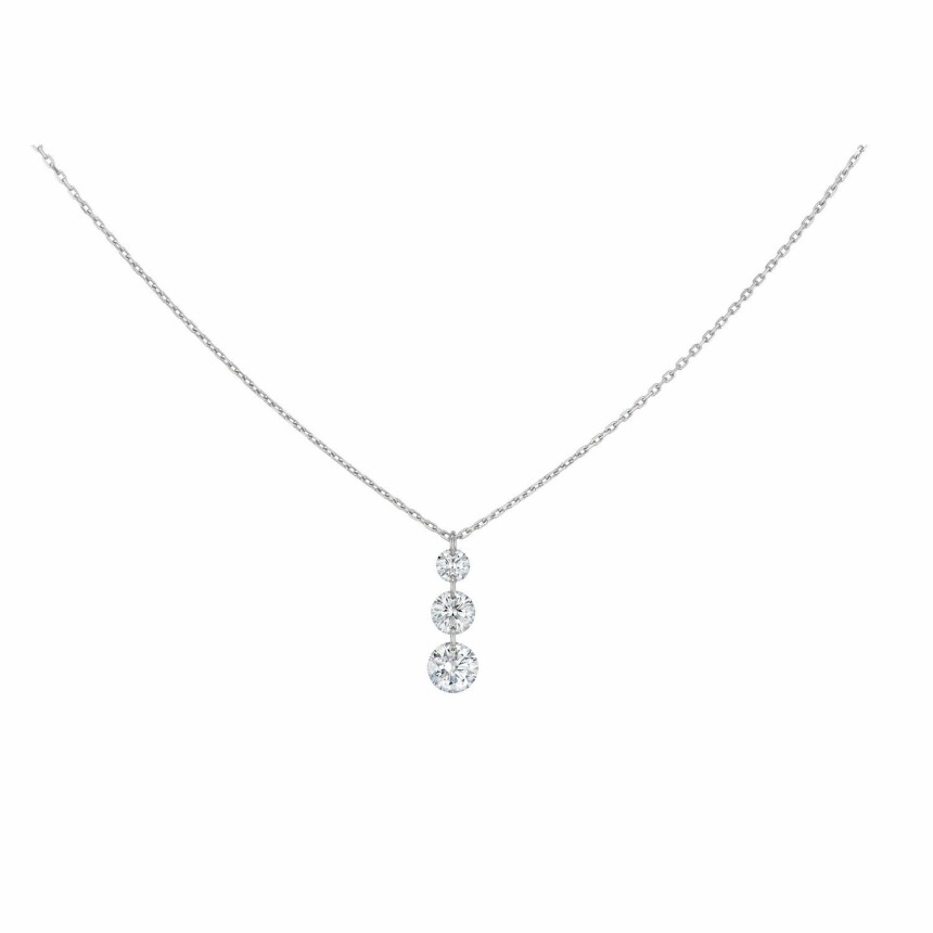 Collier LA BRUNE & LA BLONDE 360° Trio en or blanc et diamants de 0.40ct