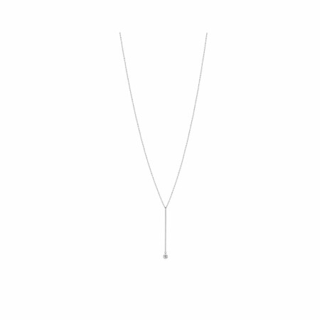 La Brune & La Blonde MAJORETTE long necklace, white gold and 0.20ct diamond