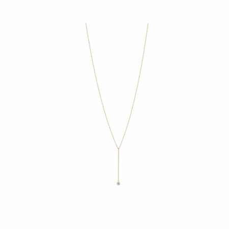 La Brune & La Blonde MAJORETTE long necklace, yellow gold and 0.20ct diamond