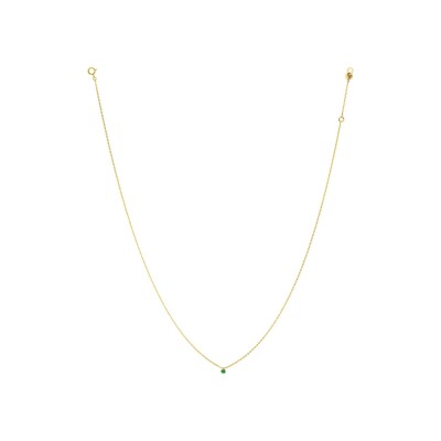 Collier La Brune & La Blonde Confetti en or jaune et tsavorite rond de 0.13ct