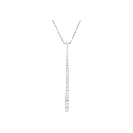 Collier en or blanc et diamants