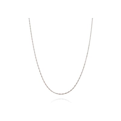 Chaîne Una Storia maille étoilée 1 mm en argent