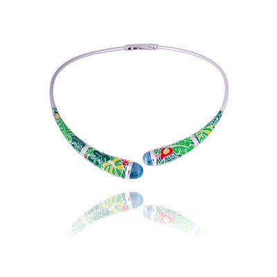 Torque Una Storia Jungle en argent et oxydes de zirconium