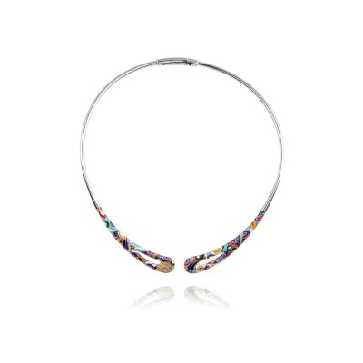 Torque Una Storia Marina en argent et oxydes de zirconium