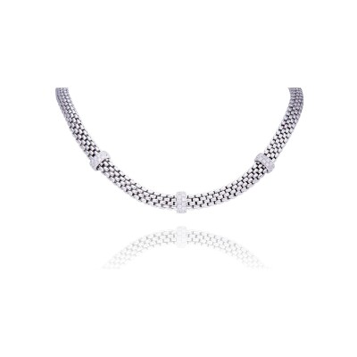 Collier Una Storia Treviso en argent et oxydes de zirconium