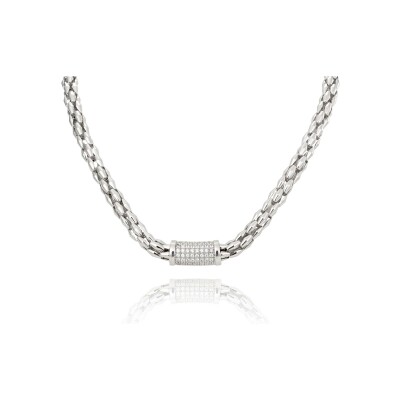 Collier Una Storia Bologne en argent et oxydes de zirconium