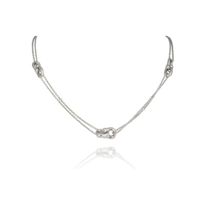 Collier Una Storia Cavalière en argent et oxydes de zirconium