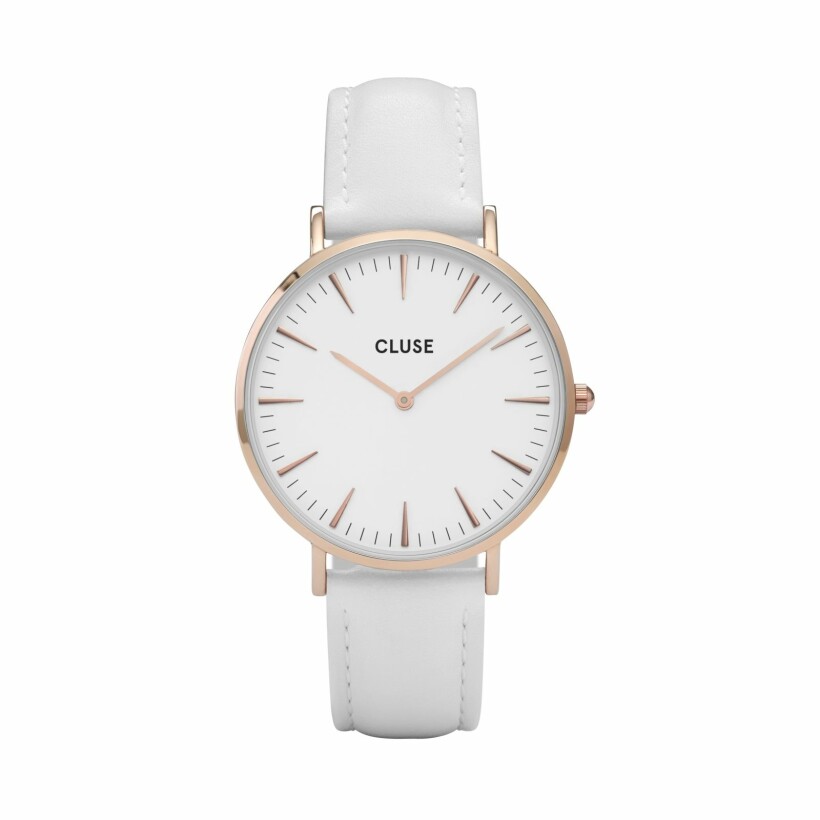 Montre Cluse Boho Chic Rose Gold White/White