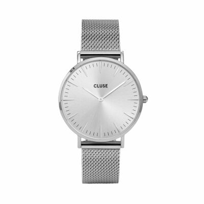 Montre Cluse Boho Chic Mesh Full Silver