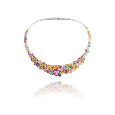 Collier Una Storia Madeira en argent rhodié et oxydes de zirconium