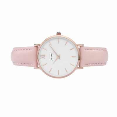 Montre Cluse Minuit Rose Gold White/Pink
