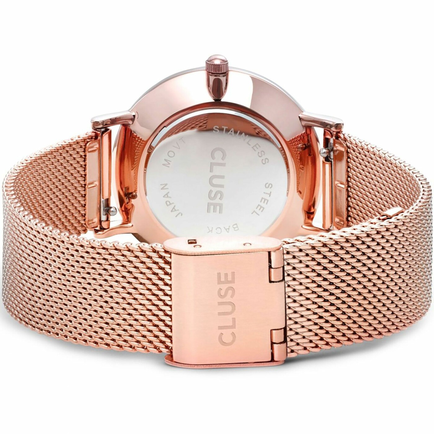 Montre Cluse Minuit Mesh Rose Gold/Black