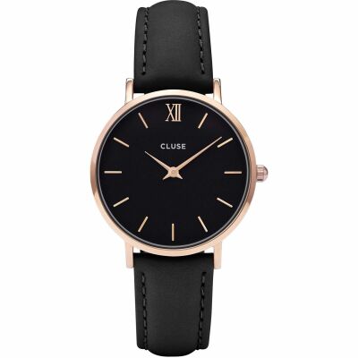 Montre Cluse Minuit Rose Gold Black/Black
