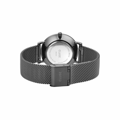 Montre Cluse Minuit Mesh Dark Grey 