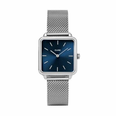 Montre Cluse La Garçonne Mesh Silver/Marine Blue