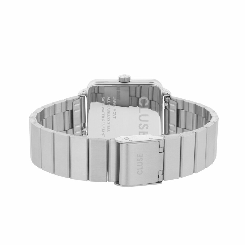 Montre Cluse La Tétragone Single Link Silver/White