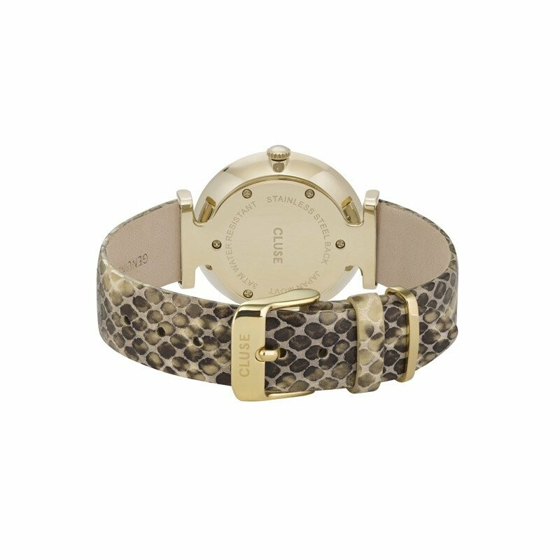 Montre Cluse Triomphe Gold White Pearl/Soft Almond Python