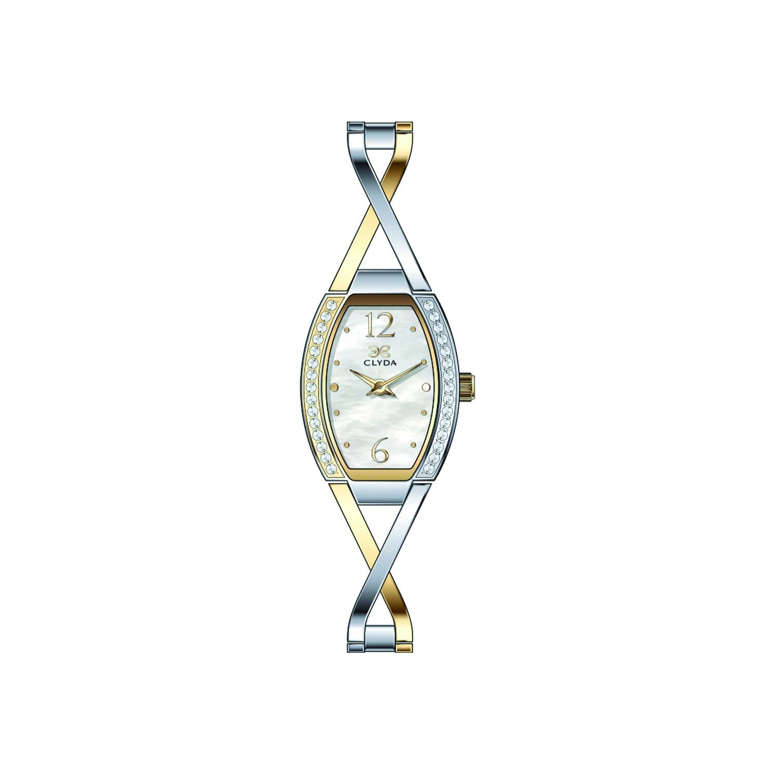 Montre clyda discount femme plaqué or