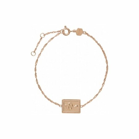 Bracelet Cluse Force Tropicale en plaqué or rose