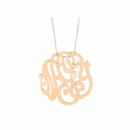 GINETTE NY MONOGRAMS necklace, rose gold