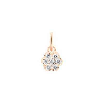 Ginette NY CHARMS pendant, pink gold and diamond