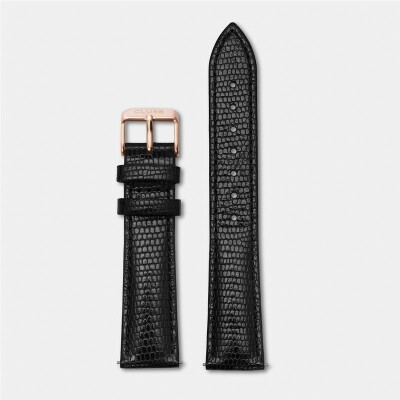 Bracelet de montre Cluse Boho Chic Strap Black Lizard/Rose Gold