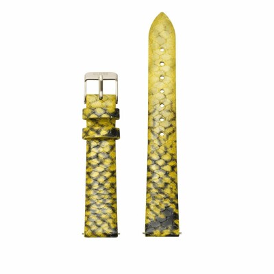 Bracelet de montre Cluse Minuit en cuir Yellow Python/Gold