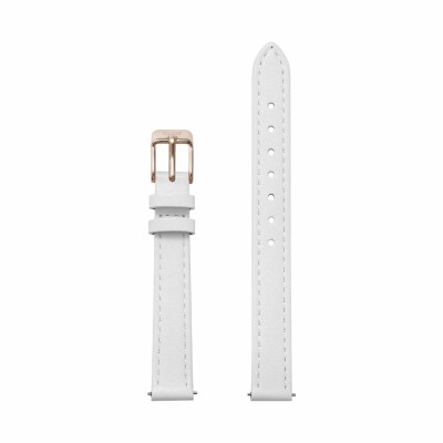 Bracelet de montre Cluse La Vedette en cuir blanc