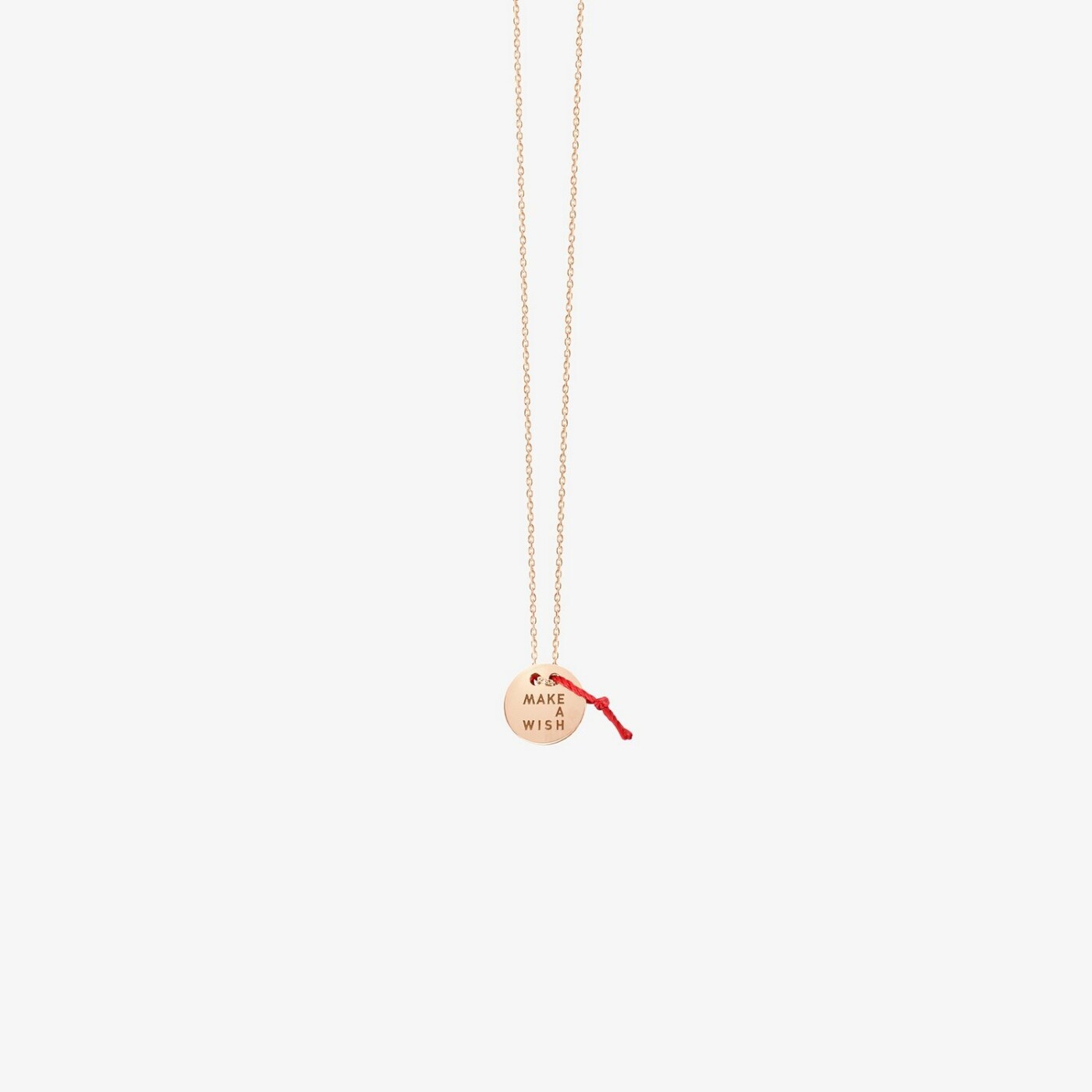 Collier Vanrycke Make a wish en or rose