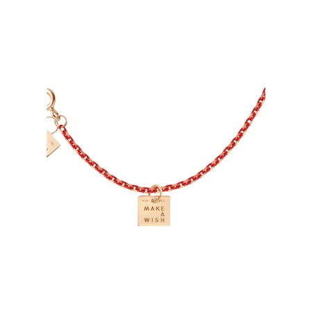 Collier Vanrycke Make a wish en or rose et email