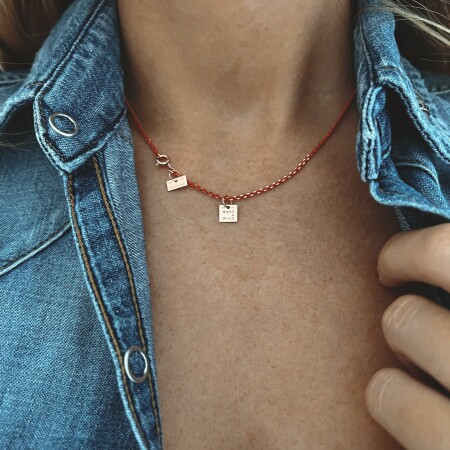 Collier Vanrycke Make a wish en or rose et email