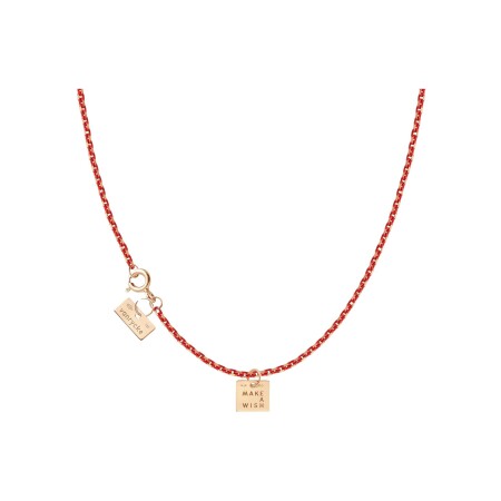 Collier Vanrycke Make a wish en or rose et email