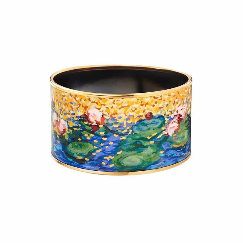 Bracelet FREYWILLE Hommage à Claude Monet Diva en email plaqué or jaune