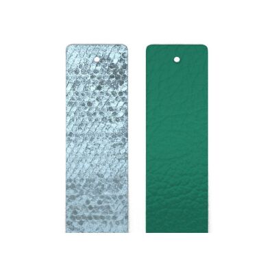 Cuir pour manchette Les Georgettes Egée / Vert Antique, 25 mm