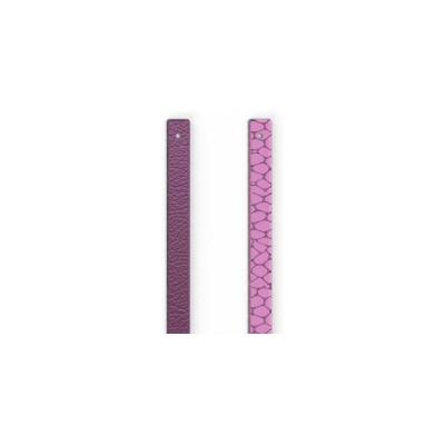 Cuir pour manchette Les Georgettes Orchidée / Bubble Gum, 8 mm