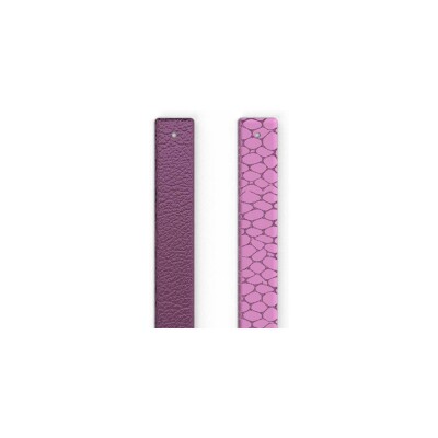 Cuir pour manchette Les Georgettes Orchidée / Bubble Gum, 14 mm