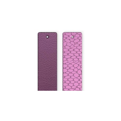 Cuir pour manchette Les Georgettes Orchidée / Bubble Gum, 25 mm