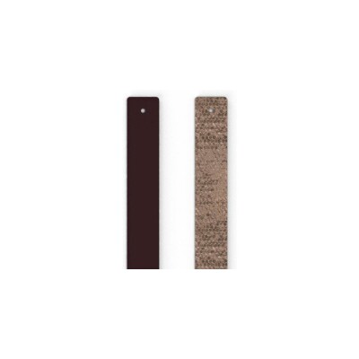 Cuir pour manchette Les Georgettes Acajou / Mica, 14 mm