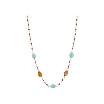 Collier Une A Une Inde en laiton doré