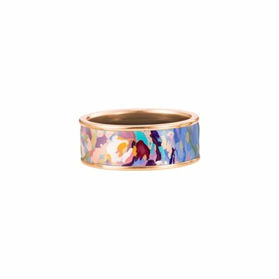 Bague FREYWILLE Hommage à Claude Monet Orangerie Rosé en émail plaqué or rose