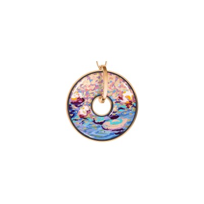 Collier Freywille Hommage à Claude Monet Orangerie Rosé en email plaqué or rose