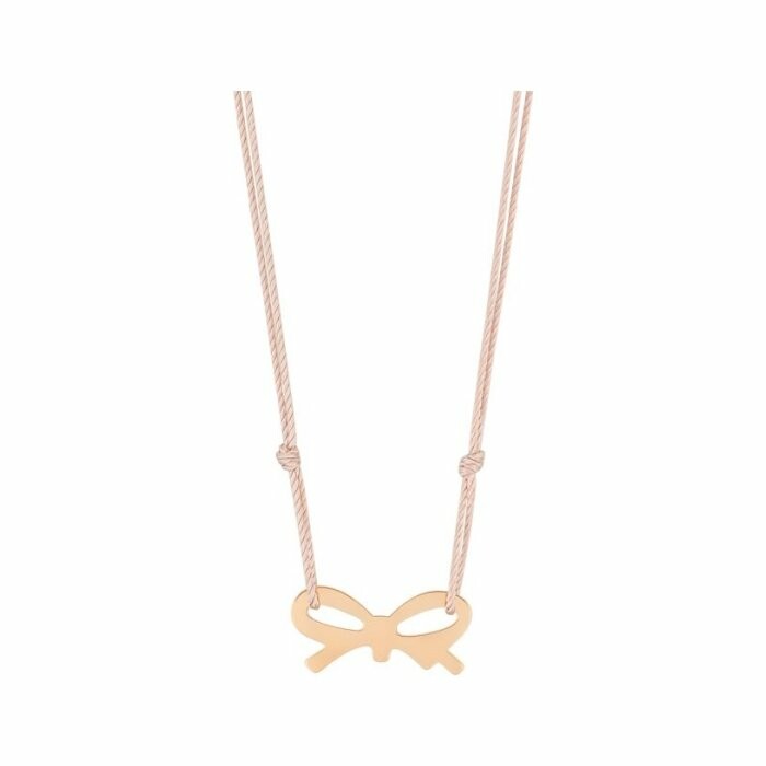 Collier Ginette NY MINIS ON SILK en or rose
