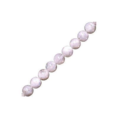 Collier Minerama boules en pierres de lune, 10mm