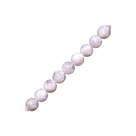 Collier Minerama boules en pierres de lune, 8mm