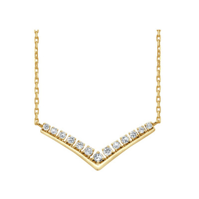 Collier Escapade V en or jaune et diamants