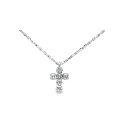 Pendentif en or blanc et diamants